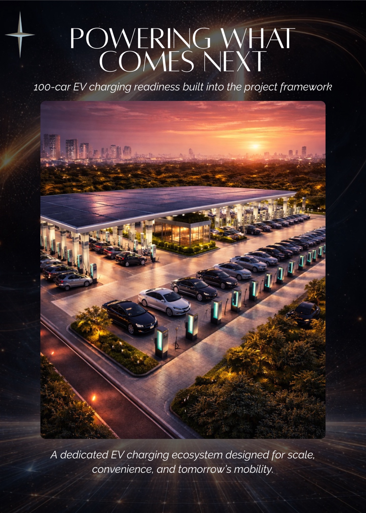100-car EV charging readiness