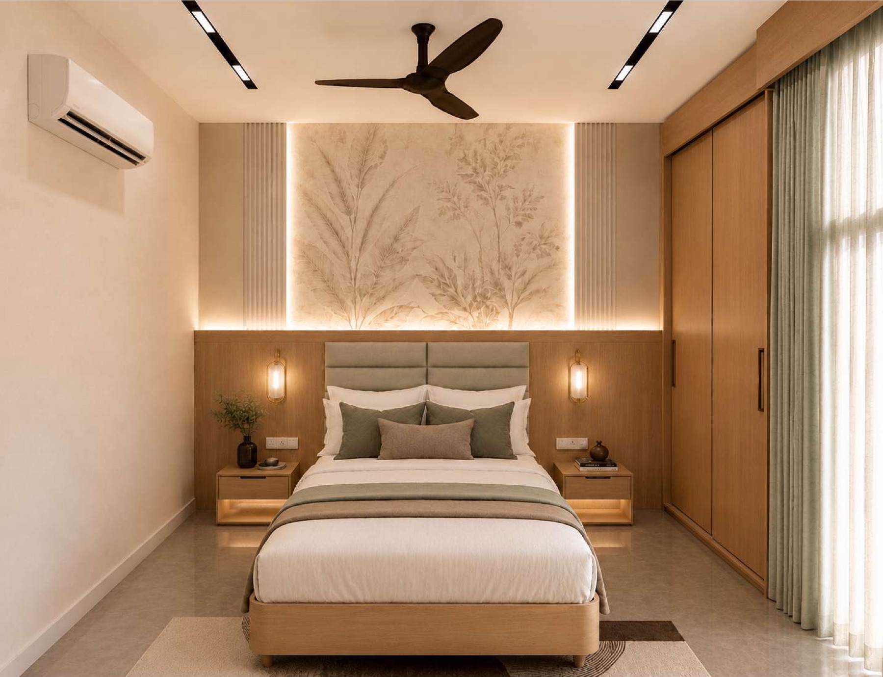 Guest bedroom render