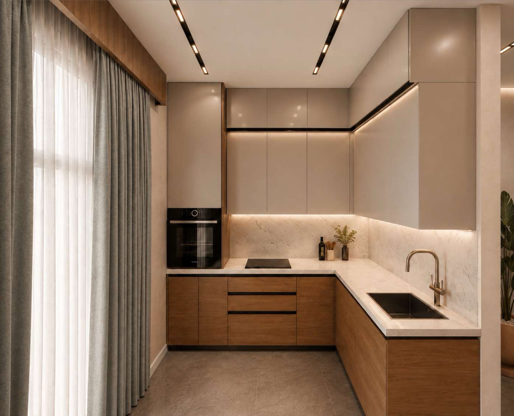 Modular kitchen render